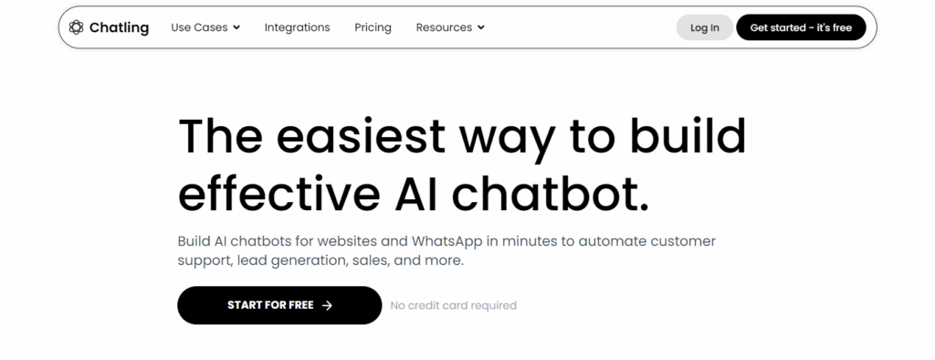 chatling: AI chatbot platform